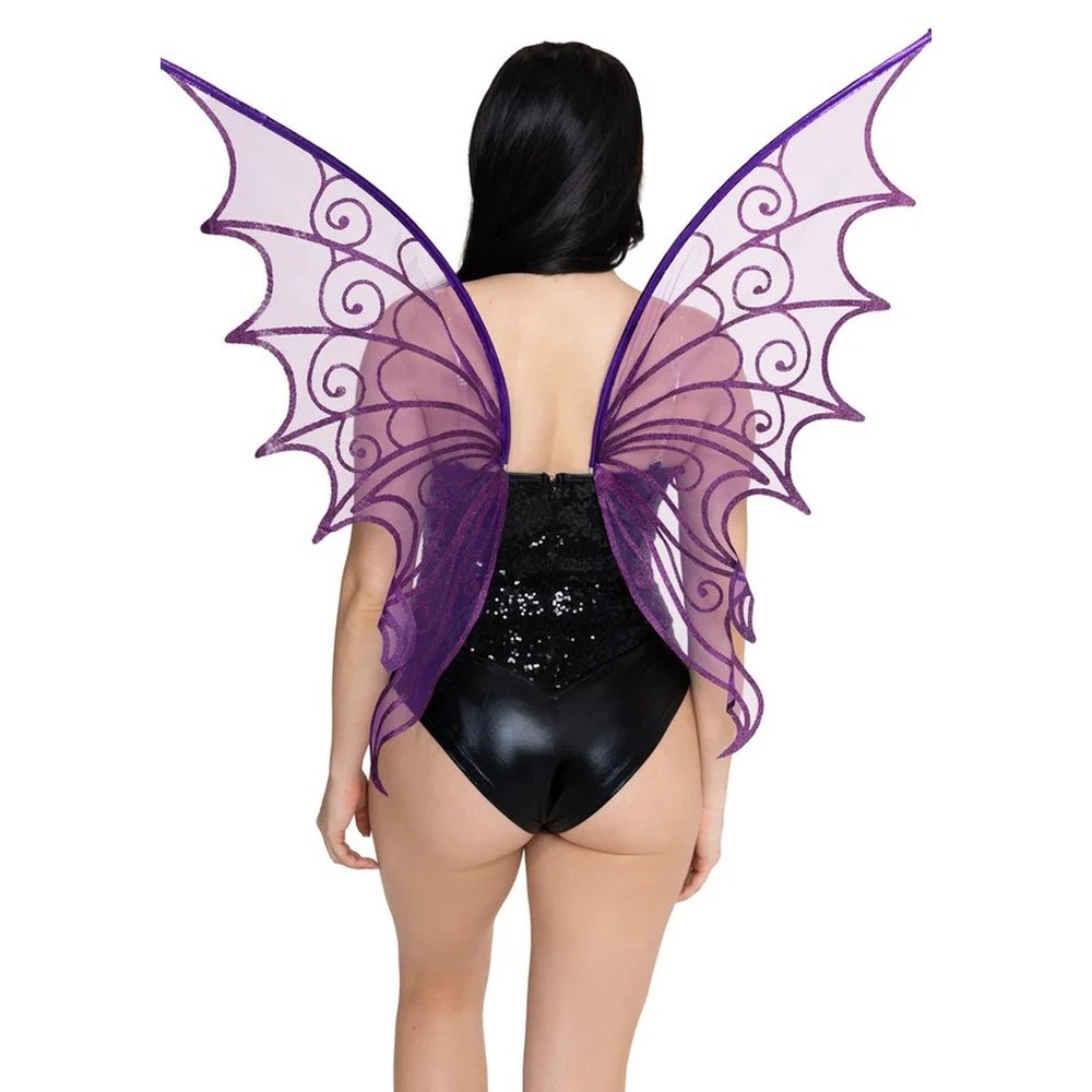 Leg Avenue - Glitter Strapless Pixie Les ailes - Violet